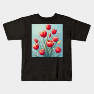 Tulip flower Kids T-Shirt